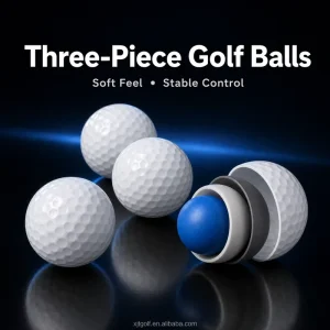 3pc Premium Cast Urethane surlyn Golf Balls 3 Piece Tour Performance Soft Feel High Spin OEM Custom Logo Available