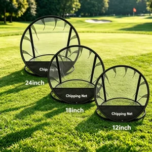 3pcs Target Pop up Golf Chipping Net Foldable Training Net with Carry Storage Bag Indoor Backyard Outdoor Practice Gift