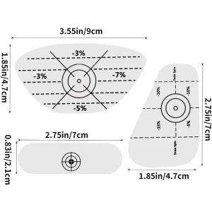 3pcs sheet Golf Training Aids Stickers Golf Impact Tape Self Adhesive Golf Impact Sticker Label