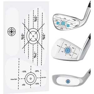 3pcs sheet Golf Training Aids Stickers Golf Impact Tape Self Adhesive Golf Impact Sticker Label
