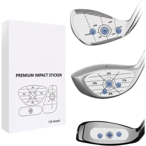 3pcs sheet Golf Training Aids Stickers Golf Impact Tape Set Self Adhesive Golf Impact Sticker Label