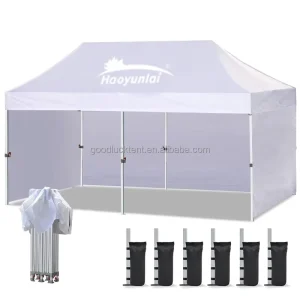 3×6 Folding Pop up Tent with Walls Custom Tents 10×20 Gazebo Canopy Tent with logo for Events