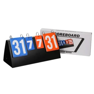 4 Digit Scoreboard Scores 1 99 Portable Tabletop Flip Scorekeeper Score Flipper for Volleyball Basketball Table Tennis