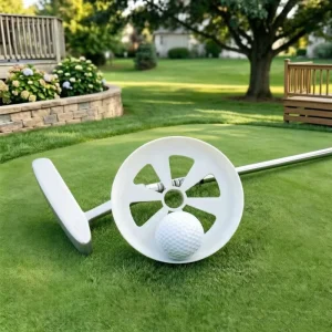 4 Inch ABS Plastic Golf Putting Green Cup with 6 Drain Holes Durable and Portable for Golf Practice and Sport Gifts
