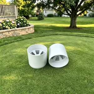 4 Inch Aluminum Alloy Golf Hole Cup with 6 Drain Holes Durable Indoor Backyard Training Aid Custom Logo OEM Factory Supply