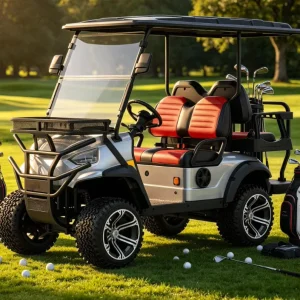 4 Passenger Club Car Electric Golf Cart High Ground Clearance 4 Seater Golf Cart Affordable Adult Electric Golf Cart
