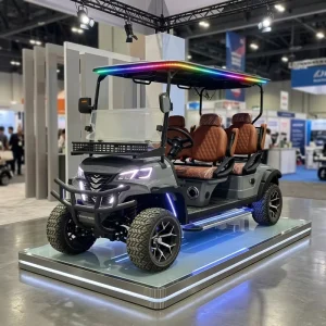 4 Seater 72V Lithium Lifted Off road Electric Golf Cart with Quiet AC Motor and Customizable Body Color for Estates