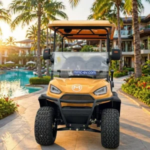 4 Seater Club Car Hunting Electric Golf Cart Lithium Battery Off Road Lifted Golf Trolley with Brush Guard