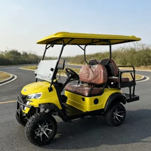 4 Seater Electric Golf Cart 72V Lithium Battery DOT Certified 25MPH 90km Range for Resort Community Transportation OEM ODM