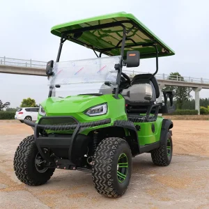 4 Seater Electric Golf Cart Lithium Powered Strong Motor Custom Durable Oxidation Free Aluminum Chassis Golf Buggy