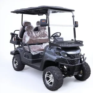 4 Seater Electric Golf Cart Powerful Brushless Motor Sightseeing Vehicle for Tourist Attraction Transport
