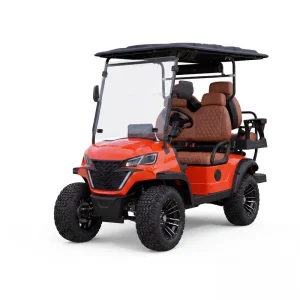 4 Seater Electric Golf Cart Soft Shock Absorbing Spring Comfort Travel Buggy for Leisure Resort