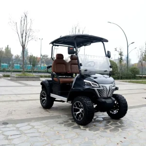 4 Seater Lithium Powered Electric Golf Cart Eco Friendly Club Car for Golf Course and Neighborhood Transport