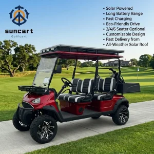 4 Seater Solar Powered Golf Cart with Solar Panels