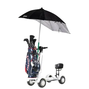 4 Wheel 2000W Brushless Motor Portable Electric Golf Scooter Aluminum Alloy Folding Trolley NFC Unlock 20km h Speed