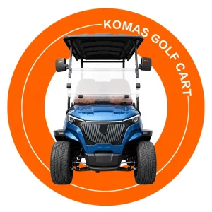 4 Wheel Electric Golf Cart 4 Front + 2 Rear Seats 6 Seater Lithium Battery Powerful Golf Car for Sale