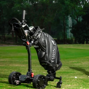 4 Wheel Light Weight Push Cart Aluminum Alloy Frame Electric Golf Trolley with Remote Control