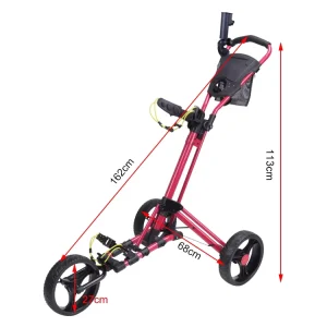 4 Wheels Electric Golf Trolley Custom Golf Push Pull Trolley