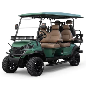 4+2 Electric Golf Cart Off Road Street Legal 48V 72V Lithium Battery Karts Car Buggy 6 Seater Electric Golf Carts