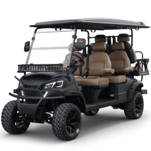 4+2 Electric Golf Carts Off Road Street Legal 48V 72V Lithium Battery Karts Car Buggy 6 Seater Electric Golf Carts