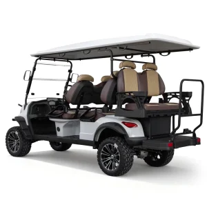 4+2 Electric Golf Carts Off Road Street Legal 48V 72V Lithium Battery Karts Car Buggy 6 Seater Electric Golf Carts