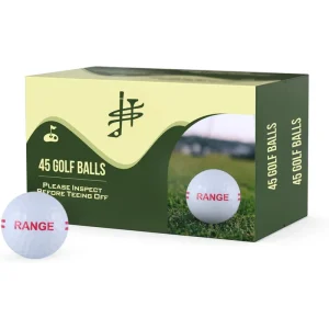 45 Pack Range Golf Balls Bulk Durable Practice Golf Balls for Driving Range & Training