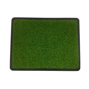 45x35x2.5cm Golf Hitting Mat Heavy Rubber Base Portable Golf Practice Hitting Mat with Tee for Indoor & Outdoor Golf Training