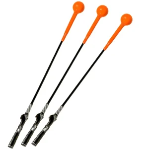 47 inch Golf Swing Trainer with TPE Grip Material Silicon Rubber Head Fiberglass Rod Golf Swing Training Aid