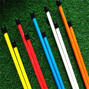 48″ Golf Alignment Stick Practice Aid Aiming Putting Swing Trainer Golf Posture Corrector Training Rods