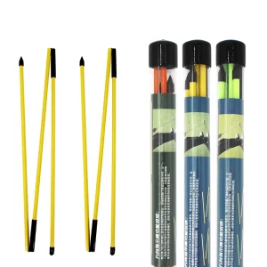 48″ Golf Alignment Stick Putting Training Aid to Improve Golf Skills Ball Position Scores Swing Plane Orange Fiberglass