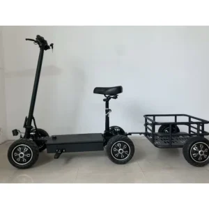 48V20AH 2*1000W Folding Electric Scooter Electric Vehicle Elderly Golf Cart Rear Tray 4 Wheel Trailer Trolley