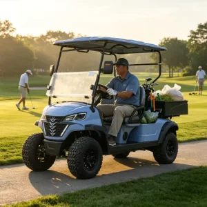 48Volt Electric Golf Cart with Rear Compartment Customized 4 Seats Golf Trolley Cart Electric Buggy Car