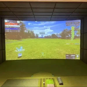 4K HD Triple Layer Sound Proof Indoor Golf Simulator Projector Impact Screen Fabric