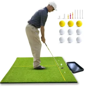 4x5ft Artificial Grass Golf Hitting Practice Set Eco-friendly Durable Portable Golf Training Aids Custom Golf