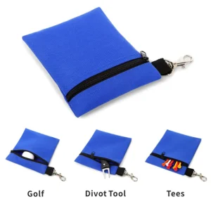 5 Colors Nylon Travel Gear Professional Zippered Golf Pouch Nylon Golf Accessory Bag Golf Tee Holder for Gifts