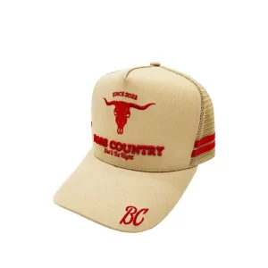 5 Panel Australian Trucker Cap Custom Logo 3D Embroidered High Profile Trucker Cap Mesh Back Snapback Cap Men Golf Trucker Hat