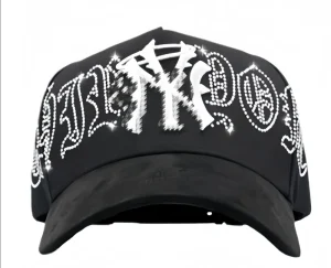 5 Panel Embroidery Innedit “crystals Black” Luxury Unstructured Sun Protection Golf Baseball Caps Gorras Hats
