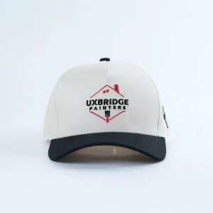 5 Panel Structured Oxford Baseball Cap with Leopard Print Custom Color Embroidery Logo Curved Brim 100% Cotton Unisex Sport Cap