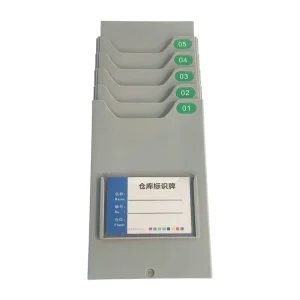 5 Slot Expandable Card Rack Punching Card Clip Holder Attendance Time Recorder Time Card Rack