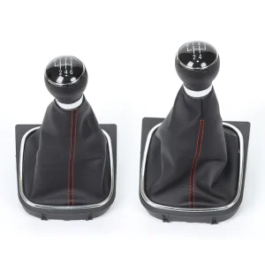 5 Speed 6 Speed Manual Gear Shift Knob with Boot for VW Golf 6 MK5 MK6 Jetta