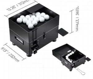 50 Balls Capacity Golf Ball Dispenser Foot Pedal Operation Metal Construction Automatic Ball Tee up Golf Training Accessories