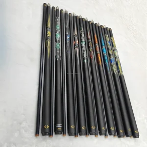 58 Inches Carbon Glass Fiber Shaft With Uni Lock Joint 12.5-12.75mm Tip 1/2 Pool Billiard Cue Stick Taco