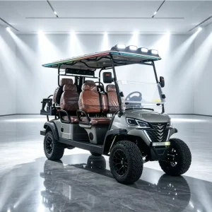 5KW Motor 72V Lithium Battery 6 Seater CE Certified Electric Golf Cart for Golf Courses and Scenic Areas