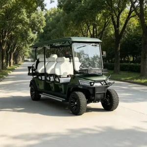 5KW Motor 72V Lithium Battery 8 Seater CE Certified 30-50Km/h Customizable Electric Golf Carts for Golf Courses and Scenic Areas