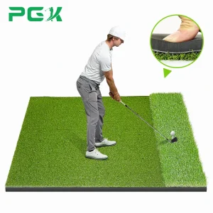5X4FT Factory Direct Supply Cross Border Golf Hitting Mats Long And Short Grass Design For Swing Practice