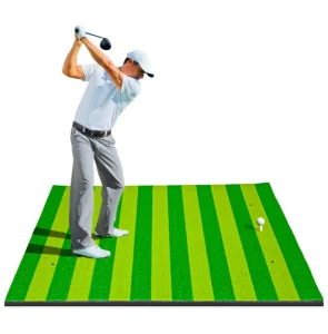 5x4FT Golf Hitting Practice Mat with Artificial Turf and Thick EVA Bottom for Indoor Outdoor Training