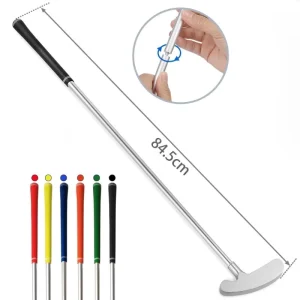 6 Colors 3 Segments 33 Inch Alloy Golf Putter Colorful Putting Club Training Aids for Children Golfers