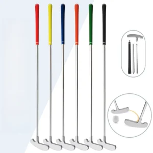 6 Colors 3 Segments 35 Inch Alloy Portable Waterproof Golf Putter Colorful Putting Club Training Aids for Children Golfers