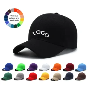 6 Panel Metal Buckle 3D Embroidered Custom Logo Hats Sporty Business Cotton Unisex Baseball Caps