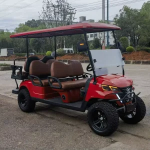 6 Passenger Foldable Flip Seat Electric Lithium Battery Off Road Hunting Golf Cart Golf Trolley Buggy